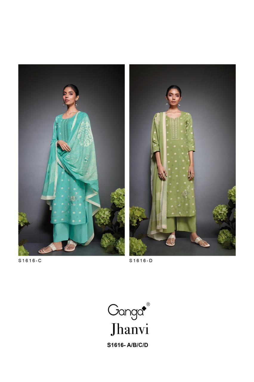 Ganga Jhanvi S1616 Fancy Wholesale Cotton Printed Salwar Kameez